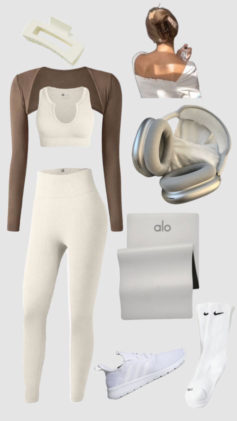 white OQQ workout set Oqq Workout, White Workout Set, Baddie Workout, Track Outfits, Snow Bunny, Gym Fits, Workout Outfits, Workout Sets, Athletic Outfits