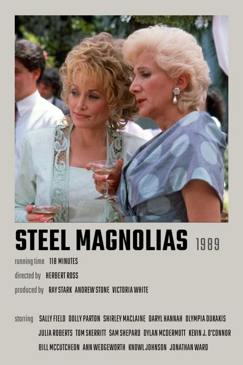 Steel Magnolias Movie, Magnolia Movie, Steel Magnolias 1989, Olympia Dukakis, Indie Music Playlist, Tom Skerritt, Dylan Mcdermott, Animated Movies For Kids, Shirley Maclaine