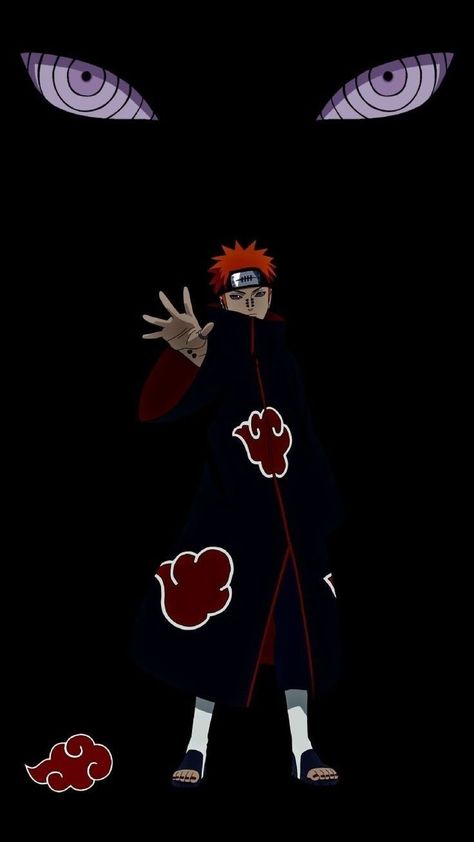 Madara Akatsuki, Pain Yahiko, Yahiko Naruto, Naruto Pain, Angel Wings Drawing, Madara Susanoo, Kurama Naruto, Hd Dark Wallpapers, Naruto Wallpaper Iphone