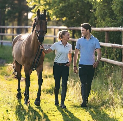 Horse Riding With Boyfriend, Horse Couple Aesthetic, Equestrian Relationship, Equestrian Boyfriend, Horse Boyfriend, Equestrian Couple, Showjumping Aesthetic, Male Equestrian, Horse Couple