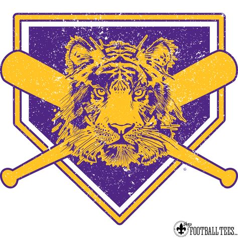 LSU Tigers! Our Tiger Baseball is the perfect shirt for both guys and girls to support your Tigers! www.shopfootballtees.com Tiger Attitude, Lsu Tigers Baseball, Volleyball Pics, Tiger Quotes, Lsu Tigers Logo, Lsu Shirt, Baseball Scoreboard, Lsu Baseball, Sports Crafts