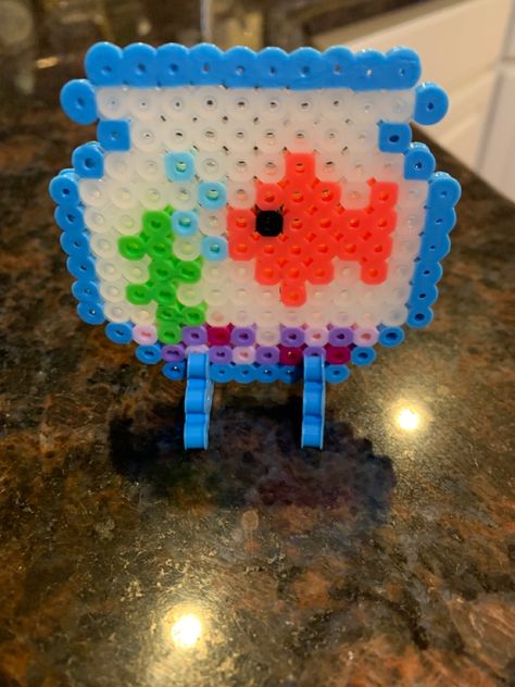 Perler Bead Fish, Melty Bead Patterns, Diy Perler Bead Crafts, Hama Bead, Beads Designs, Beads Ideas, Diy Perler Beads, Melty Beads, Loom Pattern