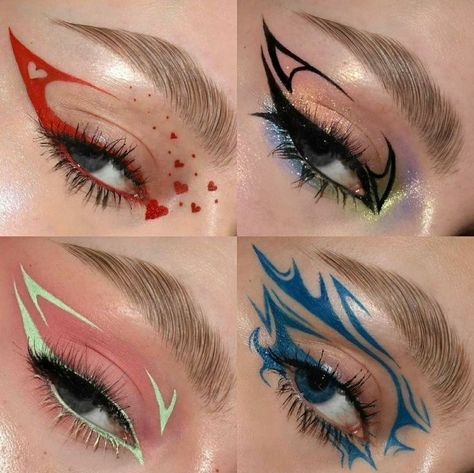 Teknik Makeup, Eyeliner Designs, Drag Make-up, Graphic Makeup, Swag Makeup, Smink Inspiration, Eye Makeup Designs, Dope Makeup, Makijaż Smokey Eye