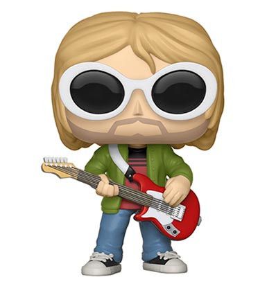 Over the last ten years or so, Funko Pop! toys have gained massive popularity, producing toy figures based on licensed brands from movies, TV, music, video games, comic books, anime, cartoons, books, and sports.  So with that, take a look at what Funko Pop guitar figures are available and if there are even any lefty ones to buy. Funko Figures, Nirvana Kurt Cobain, Funko Pop Figures, Pop Figures, I'm With The Band, Vinyl Dolls, Funko Pops, Guitar Player, Pop Vinyl