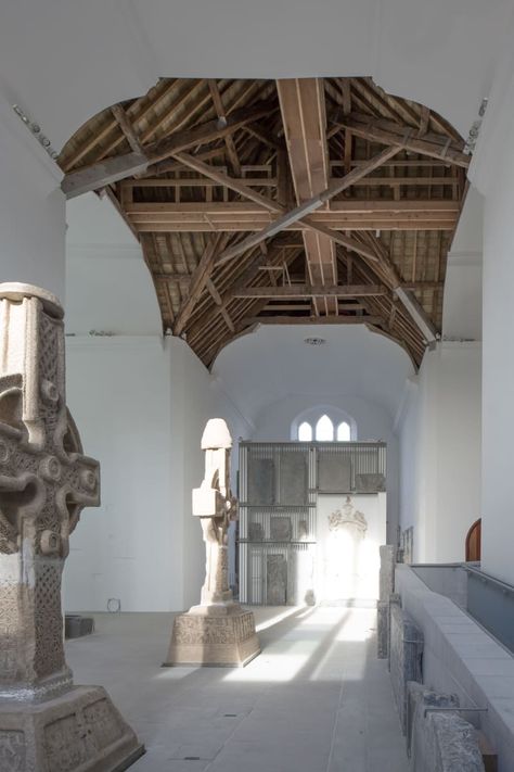 McCullough Mulvin Architects, Christian Richters · St Mary’s Hall · Divisare Conservation Architecture, Kilkenny Ireland, Brick Masonry, Stone Masonry, Adaptive Reuse, Structure Architecture, Interior Architect, Old Building, St Mary