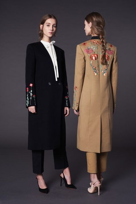 Long Coats, Winter Mode, Temperley London, Embroidery Fashion, 가을 패션, Fashion Design Clothes, Fashion 2017, Pre Fall, Moda Fashion