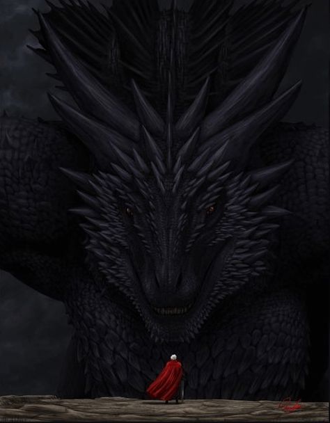 Balerion The Black Dread, Game Of Thrones Instagram, Red Hood Comic, Black Dreads, Rachel Stevens, Game Of Thrones Dragons, Got Dragons, Mythical Dragons, Dragon Artwork Fantasy