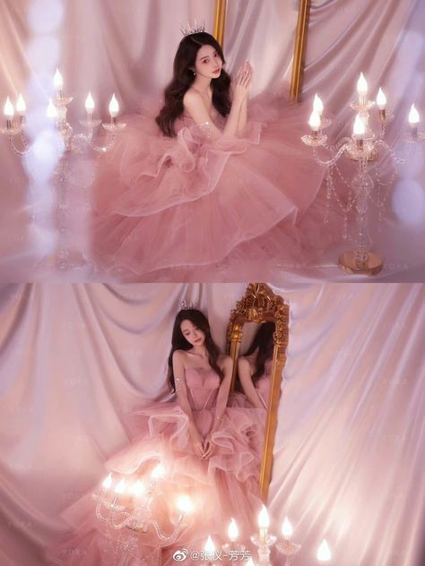 Sweet 17 Dress, Princess Photoshoot Ideas, Pink Dress Photoshoot, 18th Photoshoot, Pre Debut Photoshoot, Quinceanera Photoshoot, Debut Photoshoot, Fairy Photoshoot, Photo Concept