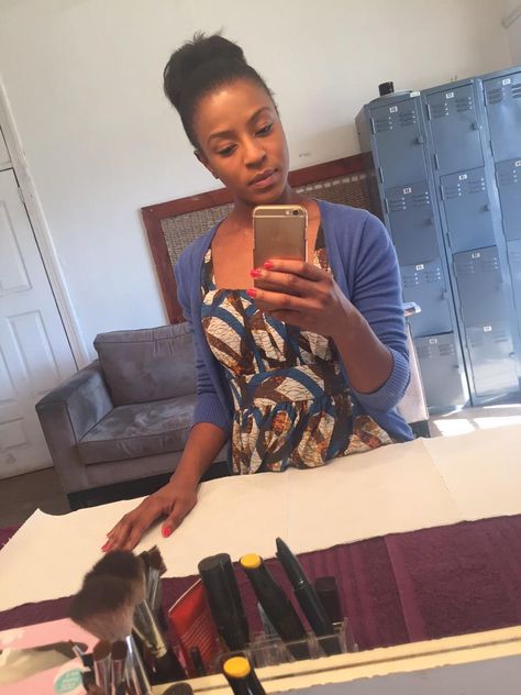 Jessica Nkosi ‏@JessicaNkosi 3h3 hours ago  Busy being this girl..... #Isibaya   I look really young here Jessica Nkosi, Mirror Selfie