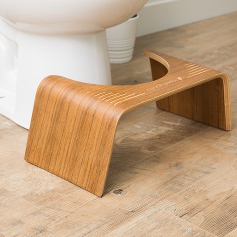 Wooden Squatty Potty, Squat Toilet, Potty Stool, Bathroom Etiquette, Squatty Potty, Toilet Stool, Apartment Organization, Unique Chair, Dome House