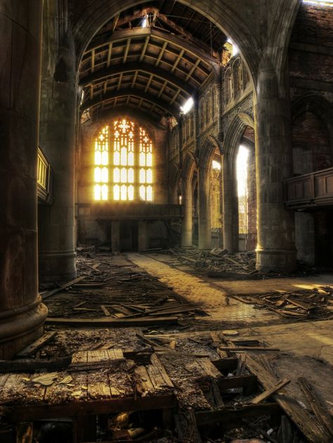 Abandoned Industrial Decay, Boo Radley, Abandoned Architecture, Abandoned Churches, Ruined City, Temple Ruins, Beautiful Ruins, Abandoned Church, Old Abandoned Houses