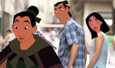 LOL why is this so funny? Ping and Mulan are the same person Shang! Li Shang, Mulan Disney, Princesa Disney, Disney Memes, Kids Videos, Disney And Dreamworks, A Cartoon, Mulan, Printables Kids