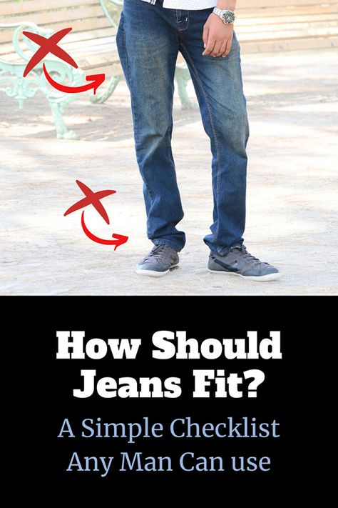 How Should Jeans Fit? Use This 12-Step Checklist for Perfect Fit Mens Shoes For Jeans, Shoes For Jeans Mens, Must Have Jeans Men, Good Fitting Jeans, Mens Slim Fit Jeans Outfit, Men’s Jeans Style, Men’s Jeans 2023, Slim Straight Jeans Outfit Men, Men’s Shoes With Jeans