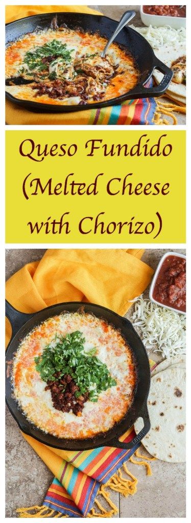 Queso Fundido With Chorizo, Queso Fundido Recipe, Fundido Recipe, Appetizers For Dinner, Dinner Light, Cheesy Appetizer, Mexican Chorizo, Oaxaca Cheese, Chorizo Recipes