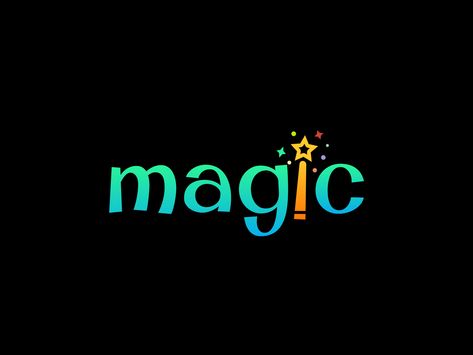 Magic logo concept fonts conceptual design logodesign letters gradiant logotype type face minimal concept magic typography branding vector logo design illustration sktechapp designer ui concept design Magic Logo Design Ideas, Fantasy Logo Design, Fairytale Logo, Magic Logo Design, Karaoke Logo, Magic Typography, Choir Logo, Magical Logo, Wizard Logo