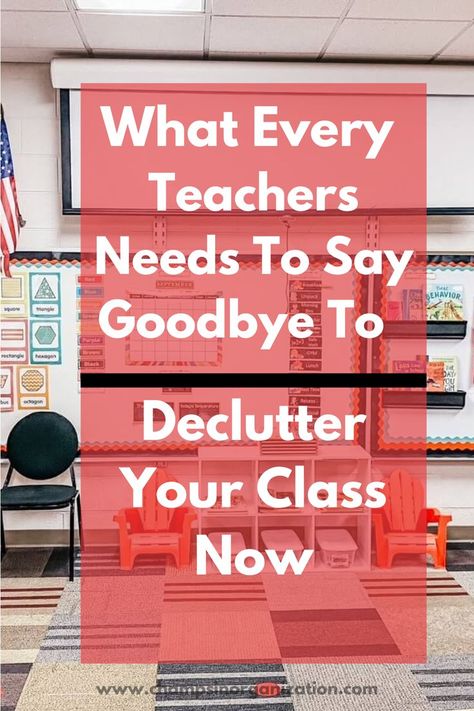 This post lists four of the top classroom items that often create clutter in the class environment. Take the time to declutter these items now! Classroom Counter Organization, Organizing Classroom Ideas, Shein Classroom Finds, Decluttering Classroom, How To Organize Your Classroom, Organized Classroom Elementary, Crochet Classroom Ideas, Declutter Classroom, Teacher Closet Organization