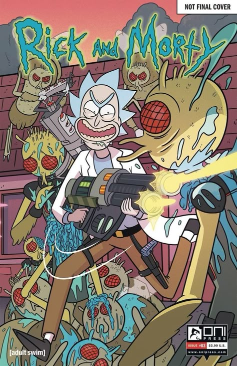 Rick And Morty Comic, Rick And Morty Poster, No One Asked, Comic Book Shop, Comic Poster, Where It All Began, Cartoon Posters, Adult Swim, Vintage Poster Art