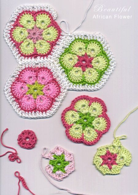 Motifs Granny Square, Crochet African Flowers, Confection Au Crochet, African Flowers, Crochet Hexagon, Crochet Afghans, Granny Squares Pattern, Crochet Diy, Crochet Motifs