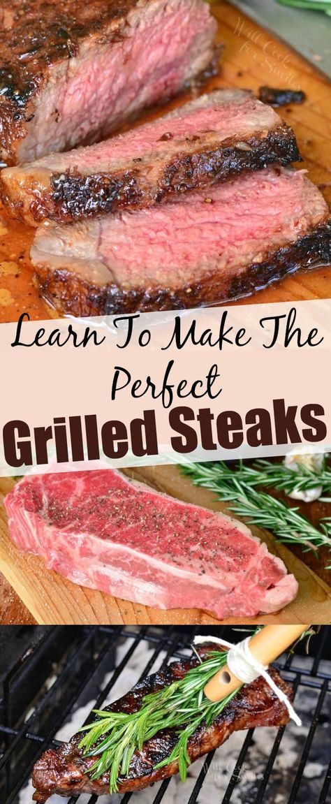 Steak On The Grill, Grilling The Perfect Steak, Grilled Steaks, The Perfect Steak, Beef Steak Recipes, Grilled Steak Recipes, Perfect Steak, Grilled Beef, Juicy Steak