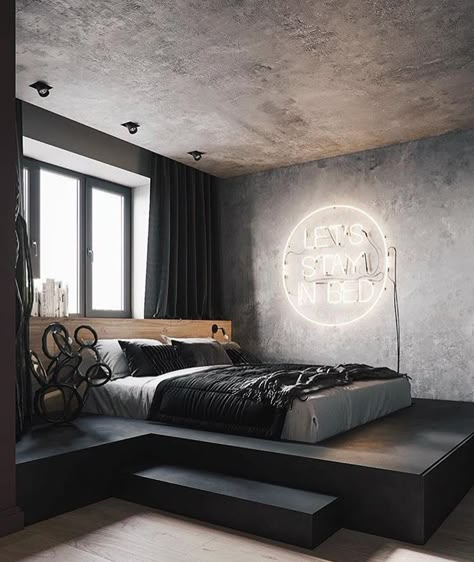 Industrial Bedroom Design, Vintage Bedroom Decor, Minimal Interior Design, Industrial Bedroom, Vintage Bedroom, Minimalism Interior, Dream Rooms, Home Room Design, Design Case