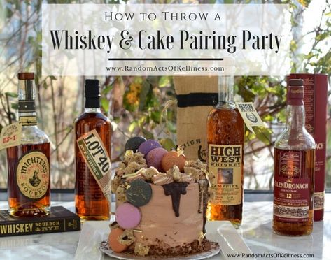 Whiskey and cake pair together? Yes! But which type of whiskey? We threw a whiskey and chocolate cake pairing party to find out. Here's how to throw one. Whiskey Tasting Party, High West Whiskey, Whiskey Party, February Horoscope, Best Whiskey, Sweet Sticky Rice, Whiskey Cake, Bourbon Tasting, Whiskey Tasting