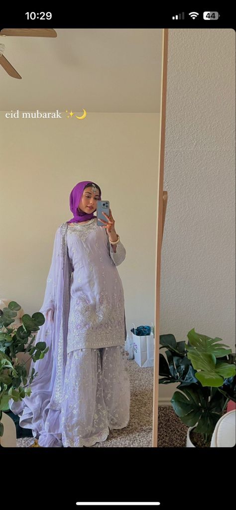 Garara Dress With Hijab, Aesthetic Desi Wedding Fits, Eid Outfit With Hijab, Pakistani Wedding Dresses With Hijab, Garara With Hijab, Pakistani Clothes With Hijab, Hijab On Indian Outfits, Hijab With Kameez, Desi Muslim Outfit