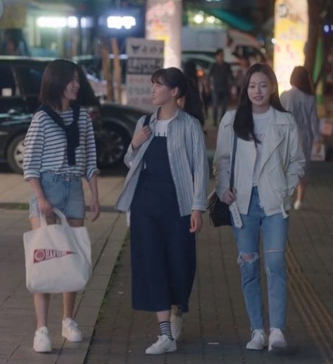 Kdrama College Outfits, Kdrama Casual Outfit, Gangnam Beauty Outfit, My Id Is Gangnam Beauty Outfits, Korean College Outfits, My Id Is Gangnam Beauty, Id Is Gangnam Beauty, Park Yoona, University Outfit