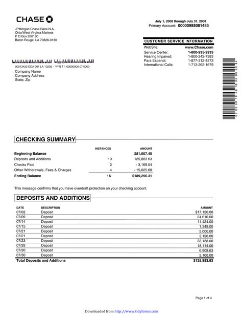 Chase Bank Statement, Reward Chart Template, Chase Bank, Blank Business Cards, Ticket Template, Statement Template, Bank Statement, Reward Chart, Financial Statement