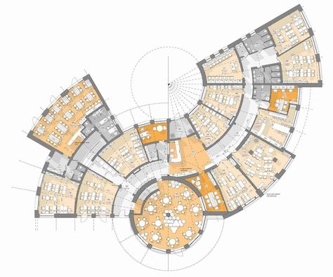 In the suburbs of Warsaw, a new educational institution for learning, creativity, and inspiration has emerged – NOVA STUDY school from the educational company STUDY.UA designed by ZIKZAK Architects. #amazingarchitecture #School Ua School, School Floor Plan, Cinema Architecture, Clubhouse Design, Circular Buildings, School Building Design, Architecture Blueprints, Campus Design, Concept Models Architecture