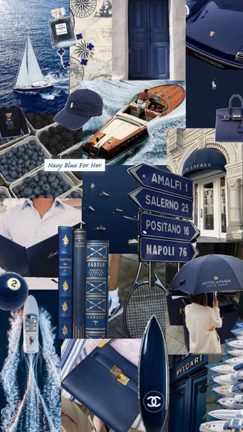 old money, wealthy, ocean Navy Blue Collage, Ocean Landscape Painting, Christmas Wallpaper Iphone Cute, Blue Collage, Money Wallpaper Iphone, Blue Aesthetic Dark, Rich Clothes, Blue Aura, Money Design