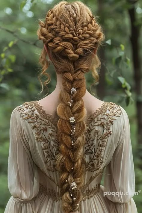 Lyanna Mormont, Κούρεμα Bob, Medieval Hairstyles, Gorgeous Braids, Fishtail Braid, Fantasy Hair, Pretty Braided Hairstyles, Celtic Wedding, Unique Hairstyles