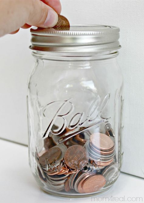 Coin Jar Aesthetic, Saving Money Aesthetic Jar, Savings Jar Aesthetic, Coin Jar Ideas, Money Jar Aesthetic, Coin Bank Ideas, Savings Aesthetic, Savings Account Aesthetic, Saving Jar