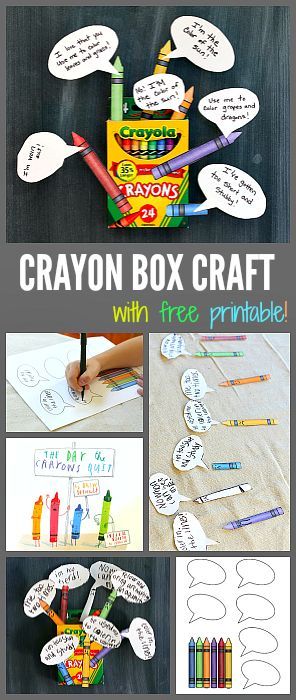 Crayon Box Craft for Kids inspired by The Day the Crayons Quit! (Fun activity for Back to School!) ~ BuggyandBuddy.com Crayon Box Craft, The Day The Crayons Quit, Day The Crayons Quit, Crayon Book, Retelling Activities, Popular Childrens Books, Crayon Crafts, Oliver Jeffers, Box Craft