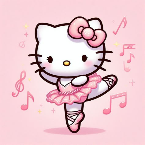 Clay Hello Kitty, Hello Kitty Ballerina, Friends Drawings, Mouse Drawings, Kitty Birthday Cake, Hello Kitty Birthday Cake, I Love Hello Kitty, Ideas Para Cumpleaños, Hello Kitty Imagenes