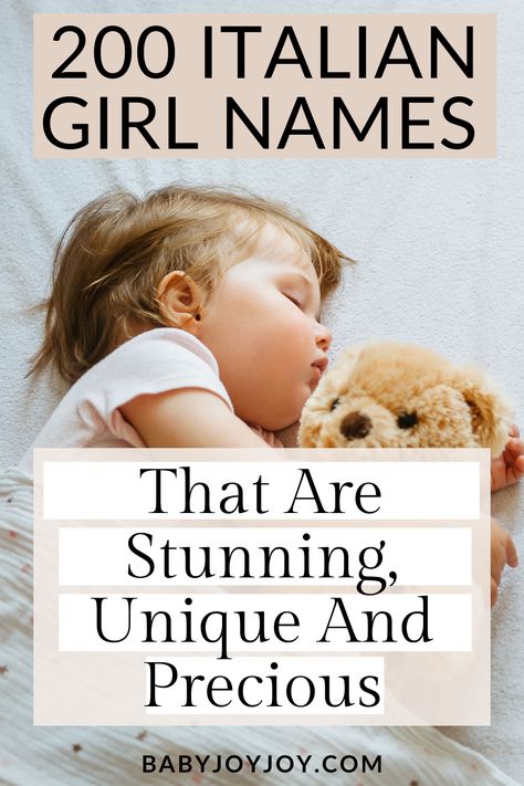 Unique Italian Names, Italian Female Names, Italian Names Girl, Portuguese Baby Names, Italian Baby Girl Names, Italian Last Names, L Girl Names, Italian Girl Names, Classic Girls Names