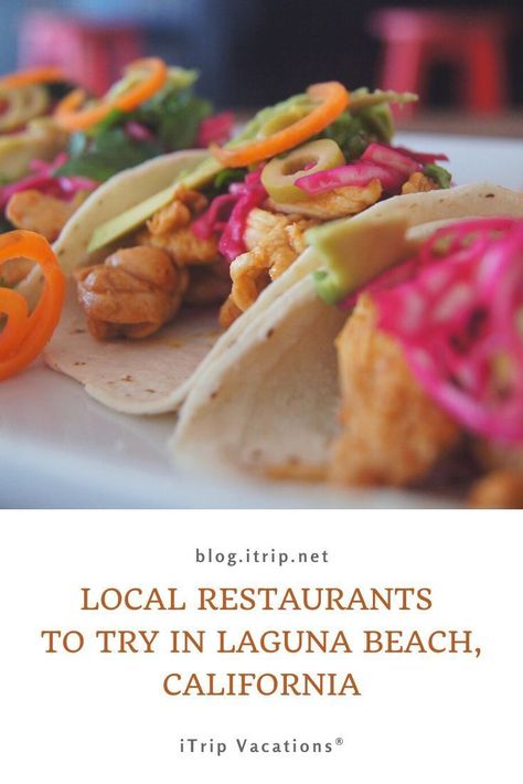 This coastal town has a local food scene that features fresh ingredients and California culture. Read on for the top Laguna Beach restaurants and pick a few to try during vacation. Laguna Beach Food, Laguna Beach Restaurants, Tacos Breakfast, California Culture, Laguna Beach House, Amish Chicken, Seafood Sushi, Seafood Tower, The Best Burgers