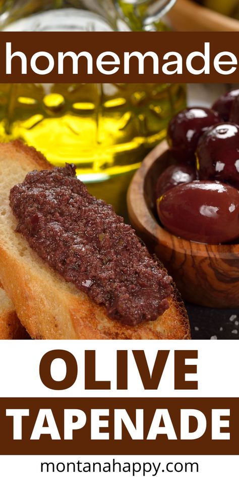 Tapenade Appetizer, Black Olive Tapenade Recipe, Black Olive Tapenade, Olive Tapenade Recipe, Tapenade Recipe, Sauce For Pasta, Rustic Recipes, Creamy Coleslaw, Olive Tapenade