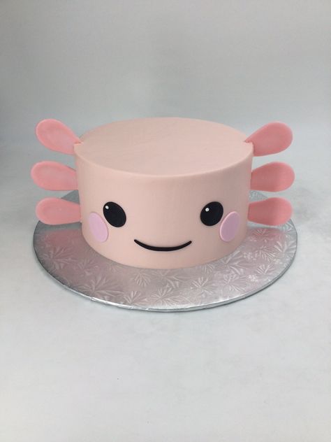 Axolotl Birthday Party Cake, Axolotl Party Food, Minecraft Axolotl Cake, Axolotl Cakes, Axolotl Cupcakes, Axolotl Cake Ideas, Axolotl Birthday Party Ideas, Axolotl Party Ideas, Axolotl Birthday Cake