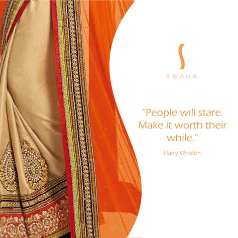 Fashion quote of the day #saree #swaha #fashion Saree Look Qoutes, Saree Quotes, Fashion Quote, Creative Activities For Kids, Indian Saree, Saree Look, Fashion Quotes, Creative Activities, Reality Quotes