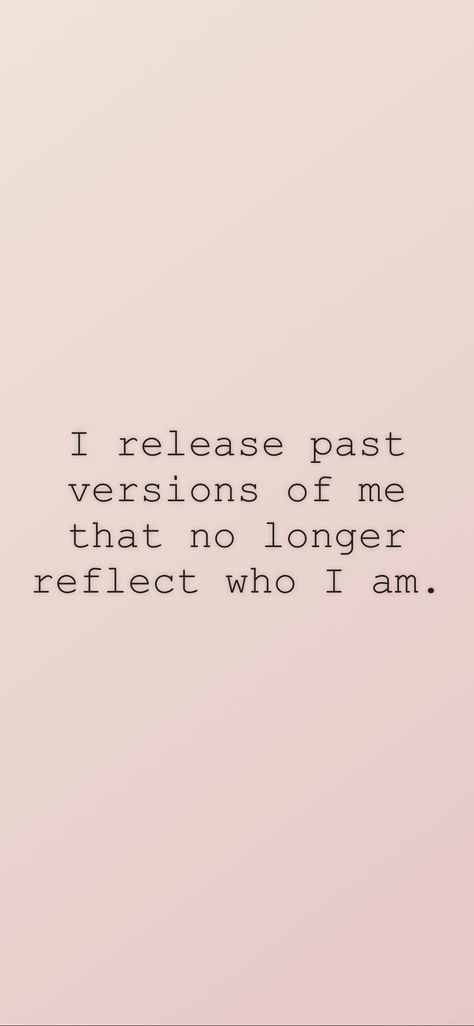 I release past versions of me that no longer reflect who I am. From the I am app: https://iamaffirmations.app/download I Release Myself From The Versions, I Am Desirable, I Am Not For Everyone, Highest Version Of Yourself, Guilt Quotes, Better Mindset, Choosing Happiness, Free Vision Board, I Am Quotes