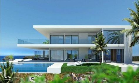 Magnificent Modern Homes for Sale near Marbella | Realista Modern Homes For Sale, Luxury Modern Homes, Contemporary Villa, Design Villa, Modern Villa Design, Casa Country, Design Aesthetics, Minimalist House Design, Modern Beach House