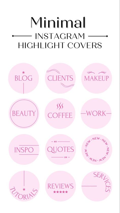 #InstagramHighlightCovers #HighlightCoversInstagram #PinkInstagramHighlightCovers #PinkHighlightCoversInstagram Pink Highlight Covers, Kartu Tarot, Esthetician School, Pink Story, Instagram Branding Design, Small Business Instagram, Business Branding Inspiration, Hairstylist Business Cards, Brand Stylist