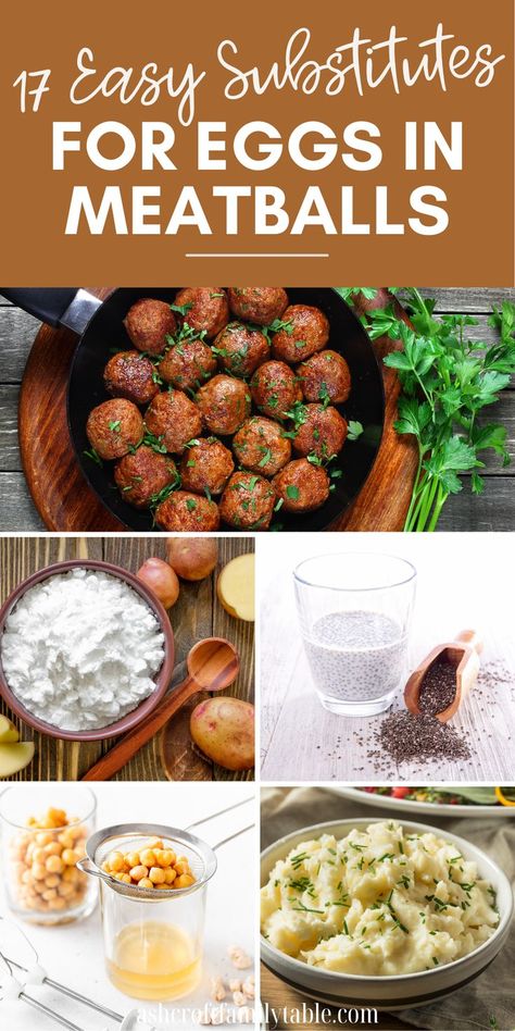 Egg substitute for meatballs. Meatballs Without Eggs, Recipes Using Meatballs, Substitutes For Eggs, Egg Substitutes, Egg Substitute, Substitute For Egg, Answering Questions, Easy Eggs, Dairy Free Options