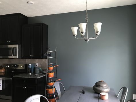 Duke Gray Magnolia Paint, Gray Palette, Magnolia Paint, Gray Painted Walls, Dark Grey Paint, Home Dining Room, Ryan Homes, Small Kitchen Ideas, Wash Dry Fold