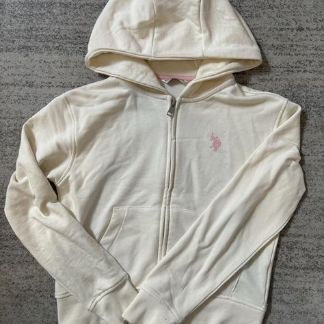 Polo Ralph Lauren white & pink girls jacket 
9-10... - Depop Ralph Lauren Tracksuit, White Hoodie Jacket, Pink Tracksuit, White Tracksuit, Ralph Lauren Jacket, Jacket Hoodie, Sweatpants Set, Lauren White