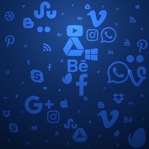 Blue social media background Free Vector | Free Vector #Freepik #freevector #background #logo #template #facebook Tan Safari App Icon, Blue Social Media, Social Media Background, Media Background, Icons App, Simple Designs To Draw, Gambling Humor, Social Media Poster, Social Media Apps