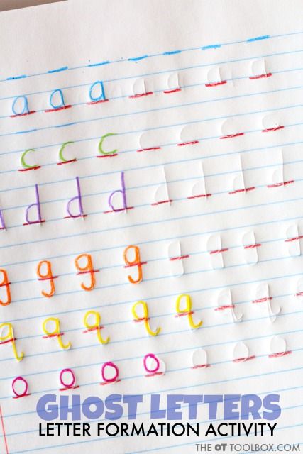 Handwriting Help, Creative Handwriting, Letter Formation Activities, Ghost Letters, Oppgaver For Barn, Using Colored Pencils, Teaching Handwriting, Pencil Control, Handwriting Activities