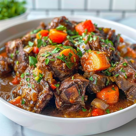 Oxtail Recipe Instant Pot Oxtails, Ox Tails Crockpot, Instant Pot Oxtail Recipes, Oxtail Pasta, Browning Sauce Recipe, Oxtail Recipes Easy, Menudo Recipe, Oxtail Recipe, Loin Recipes