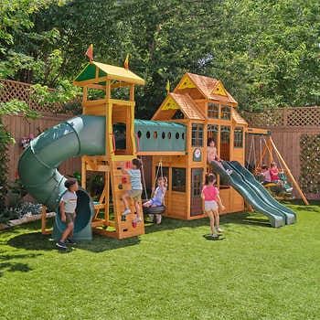 Playground Mulch, Wall Ladders, Outdoor Chalkboard, Bear Cave, Cafe Window, Tire Swing, Wooden Playset, Wooden Swing, Playhouse Outdoor