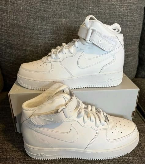 Nike High Air Force, Nike Mid 1, Mid Nike Air Force, Nike Shoes High Tops Women, Nike Air Force Mid 1, Nike Air Force One Mid, Nikes High Top, Nike Air Force 1 Mid Le, Nike Air Force 1 Mid Outfits Women